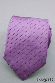 Lila nyakkendő finom pontokkal