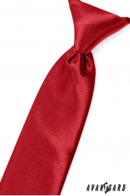 Piros fényes fiú nyakkendő