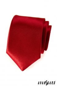 Sima férfi piros nyakkendő