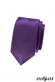 Sima lila slim nyakkendő