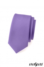 Világos lila matt keskeny nyakkendő