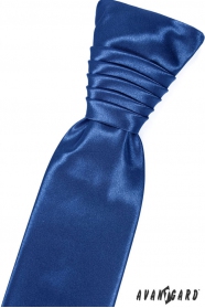 Fényes kék szín francia nyakkendő