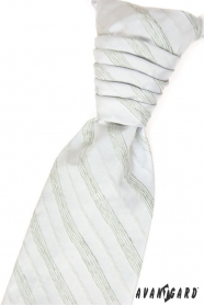 Francia nyakkendő, zöld csíkok